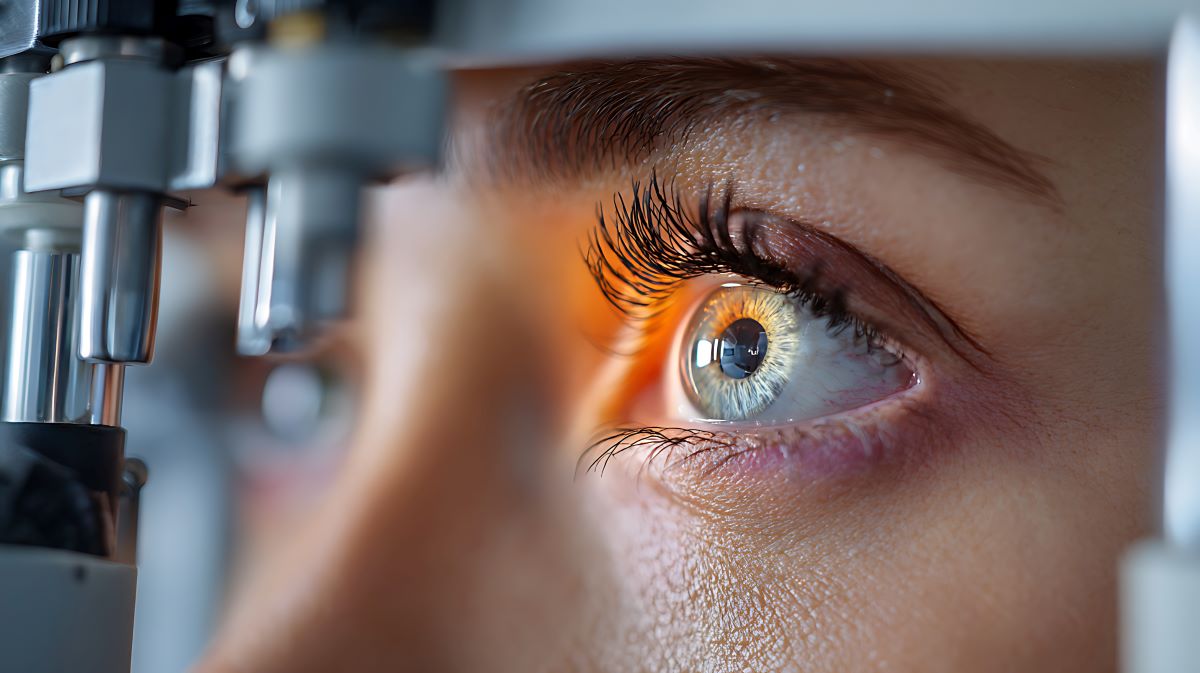 Patient getting a Dry Eye Diagnosis